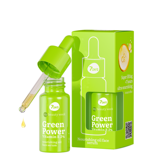 7DAYS MBW GREEN POWER VITAMIN E 2% Barojoša eļļa-serums sejai , 20 ml