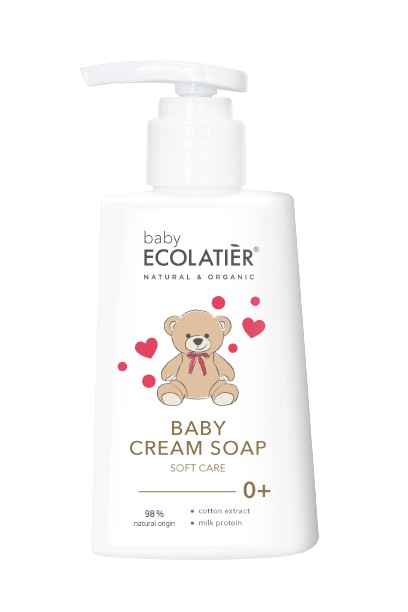 Ecolatier Baby Cream Soap "Soft Care", 250 ml