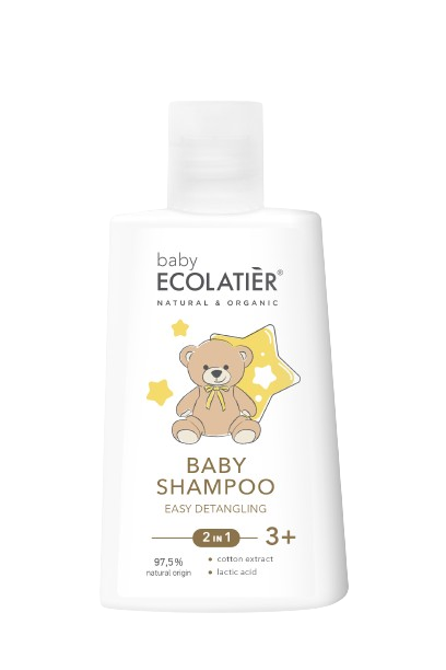 Ecolatier Baby Šampūns 2-in-1 Easy Detangling 3+, 250 ml