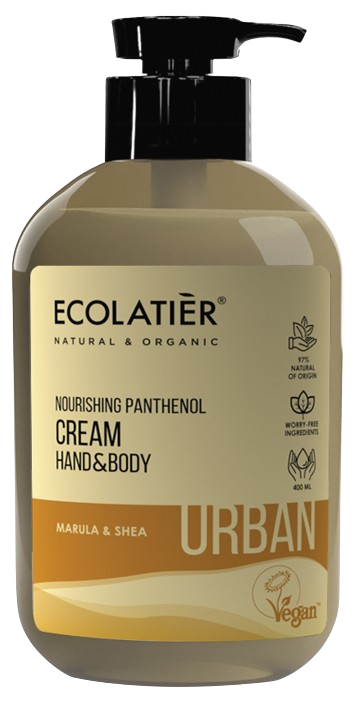 Ecolatier Urban Cream Hand & Body Nourishing Panthenol, 400 ml
