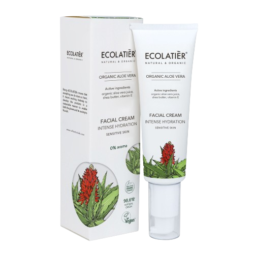 Ecolatier Sejas krēms Intensīva mitrināšana Organic Aloe Vera, 50 ml