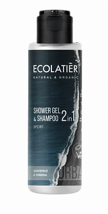 Dušas želeja un šampūns 2-in-1 Sport, Ecolatier Urban, 100 ml.