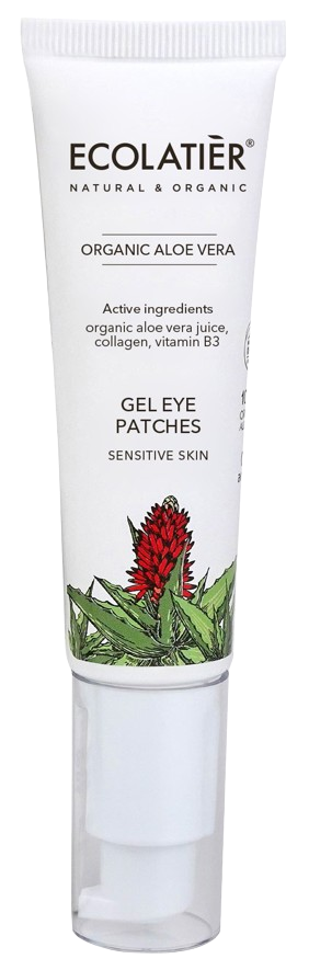 Ecolatier Gel Eye Patches Organic Aloe Vera, 30 ml