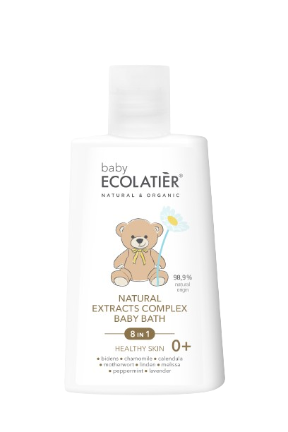 Ecolatier baby Natural Extracts Complex 8-in-1 "Healthy Skin" For Baby Bath 0+, 250 ml