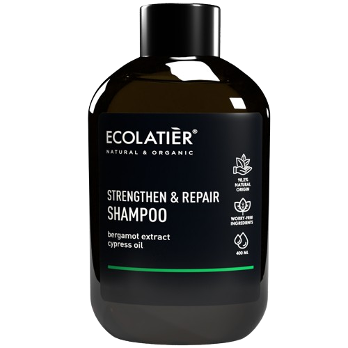 Ecolatier Power Šampūns Strengthen & Repair, 400 ml