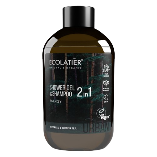 Ecolatier Urban Dušas želeja & Šampūns 2-in-1 Energy, 600 ml