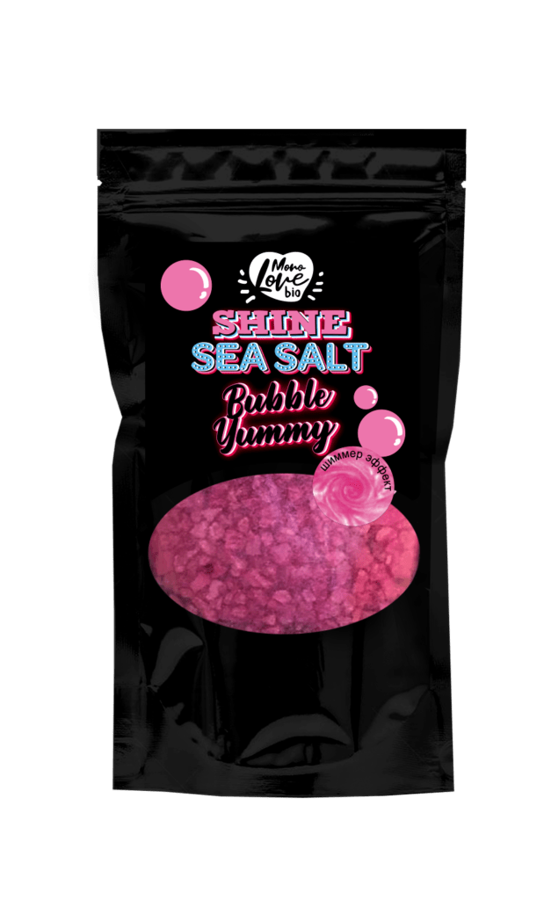Jūras sāls-mirdzums Bubble Gum, 250g