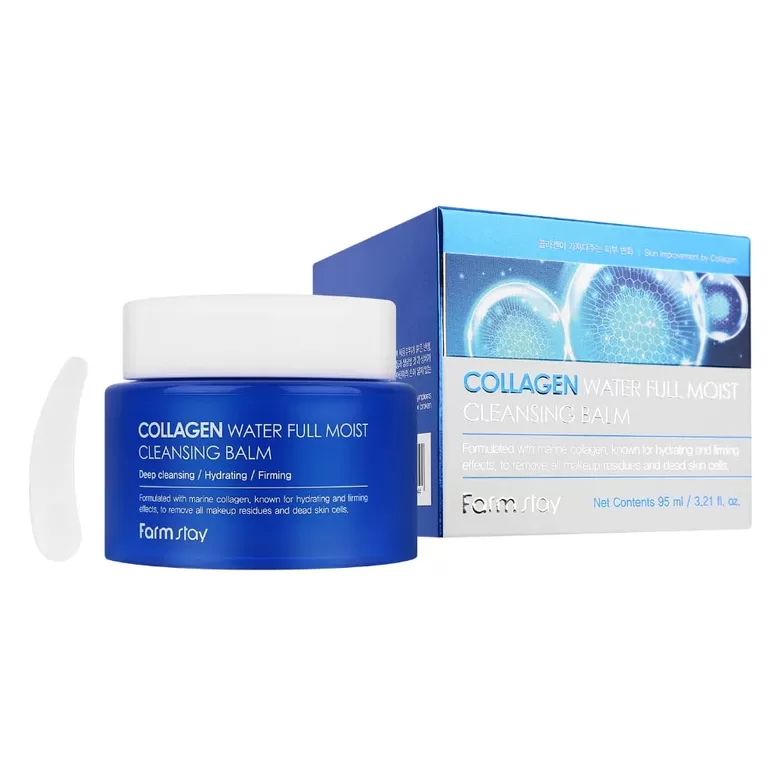 Очищающий бальзам с коллагеном и увлажняющей водой FARMSTAY, 95 мл