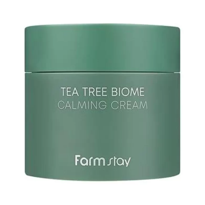 FARMSTAY Успокаивающий крем с экстрактом чайного дерева Tea Tree Biome, 80 мл