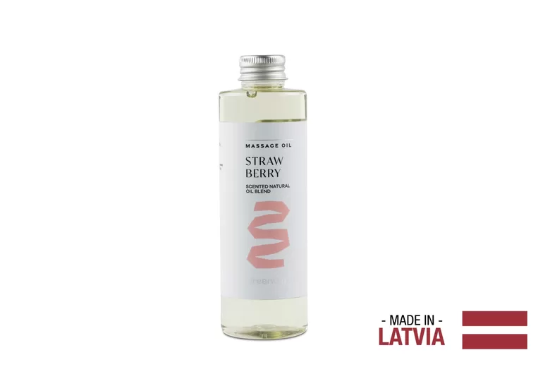 GREENUM Masāžas eļļa STRAWBERRY, 200 ml