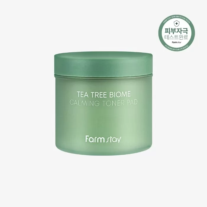 Успокаивающие тонизирующие диски с биомом чайного дерева FARMSTAY TEA TREE BIOME CALMING TONER PAD, 140 мл
