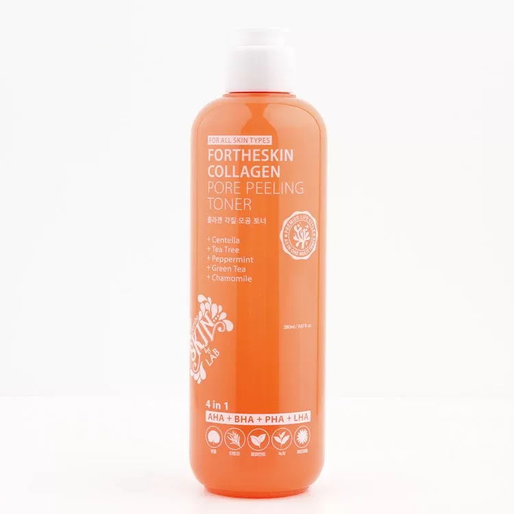 FORTHESKIN Отшелушивающий коллагеновый тоник для сужения пор, 280 мл