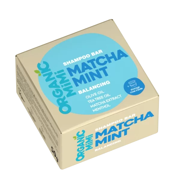 ORGANIC MIMI Твердый шампунь MATCHA MINT BALANCING, 50 г