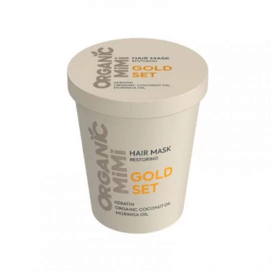 ORGANIC MIMI Восстанавливающая маска для волос GOLD SET, 200 мл