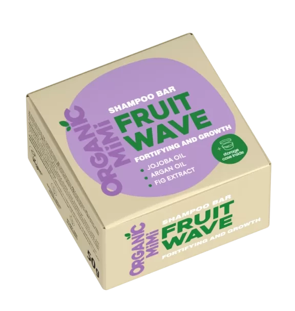 ORGANIC MIMI Твердый шампунь для укрепления и роста волос FRUIT WAVE, 50 г