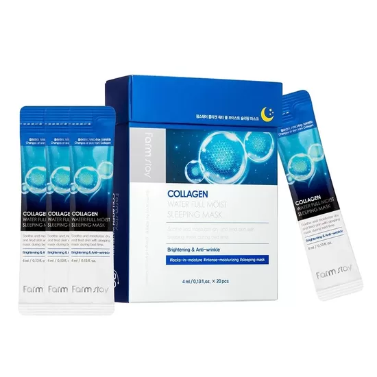 FARMSTAY COLLAGEN WATER FULL MOIST SLEEPING MASK 10g*20pcs