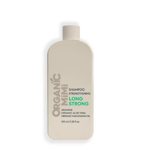 ORGANIC MIMI Укрепляющий шампунь для волос LONG STRONG, 100 мл