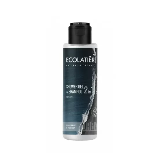 ECOLATIER Гель для душа и шампунь 2-in-1 SPORT, 100 мл