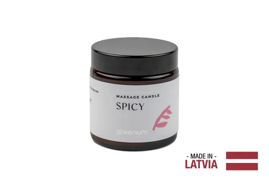 GREENUM Массажная свеча SPICY, 100 г