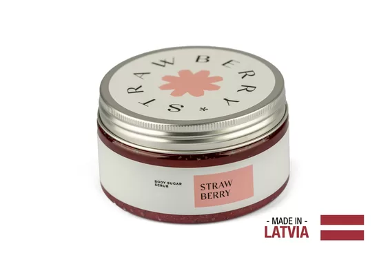 GREENUM Сахарный скраб для тела STRAWBERRY, 300 г