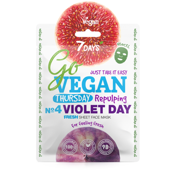 7DAYS GoVEGAN Fresh Sheet Face Mask Thursday, 25 g .