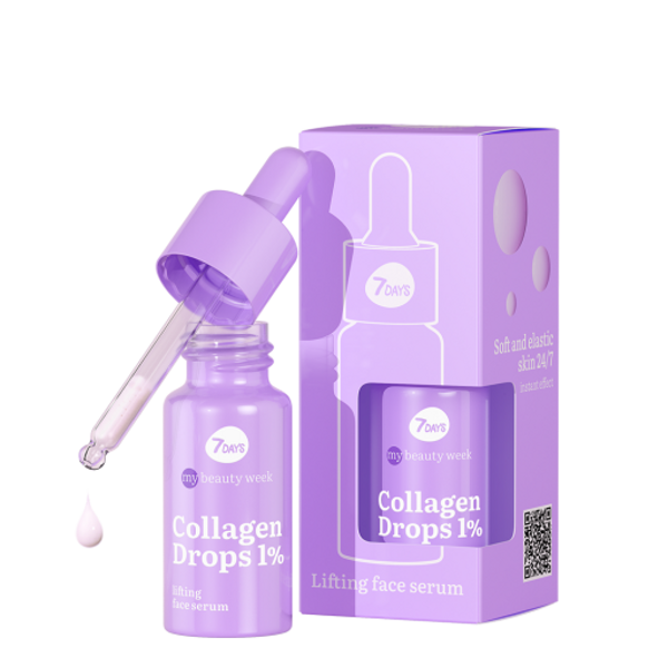 7DAYS MBW Liftinga serums sejas COLLAGEN DROPS 1%, 20 ml