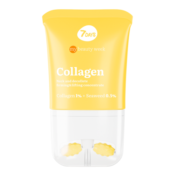 7DAYS MBW Stiprinošais krēms-koncentrāts kakla un dekoltē zonai Collagen 1% + Lanablue 0,5%, 80 ml