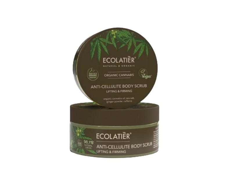 Ecolatier Anti-Cellulite Body Scrub Lifting & Firming Organic Cannabis, 300 g