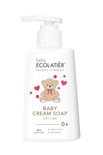 Ecolatier Baby Cream Soap "Soft Сare", 250 ml