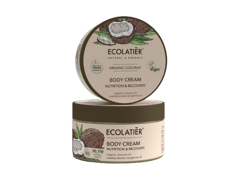 Ecolatier Крем для тела Nutrition & Recovery Organic Coconut, 250 мл