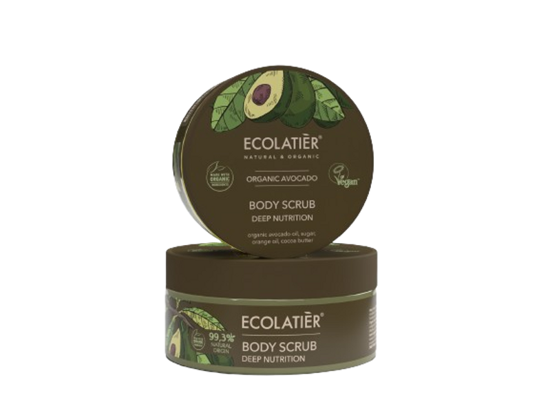 Ecolatier Body Scrub Deep Nutrition Organic Avocado, 250 g