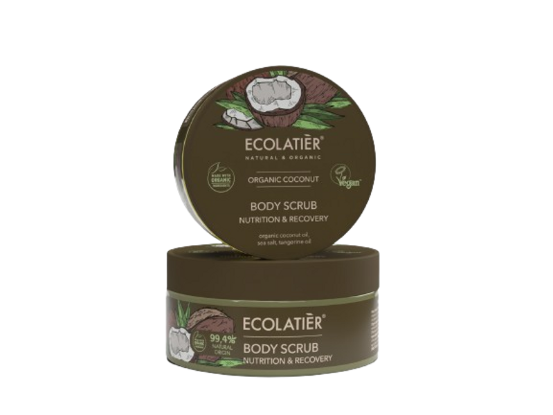 Ecolatier Body Scrub Nutrition & Recovery Organic Coconut, 300 g