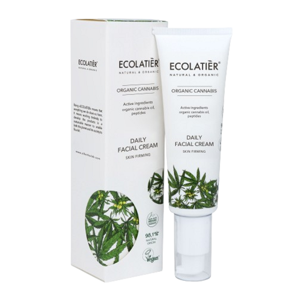 Ecolatier Daily Facial Cream Skin Firming Organic Cannabis, 50 ml