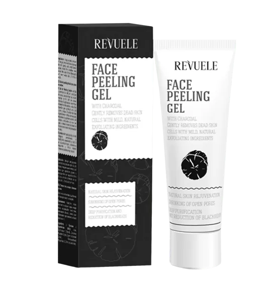 REVUELE FACE PEELING GEL WITH CHARCOAL 80ml