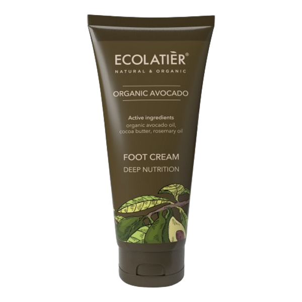 Ecolatier Foot Cream Deep Nutrition Organic Avocado, 100 ml