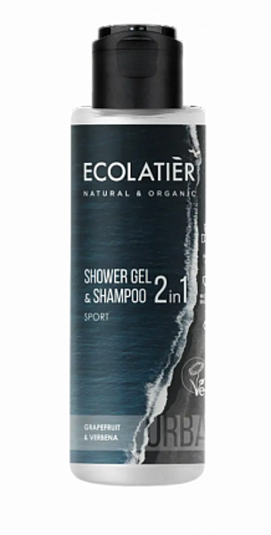 Dušas želeja un šampūns 2-in-1 Sport, Ecolatier Urban, 100 ml.