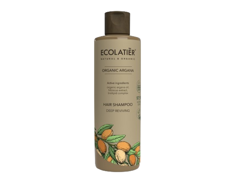Ecolatier Šampūns matiem Dziļā atjaunošana Organic Argana, 250 ml