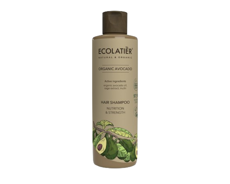 Ecolatier Shampoo Nutrition & Strength Organic Avocado, 250 ml