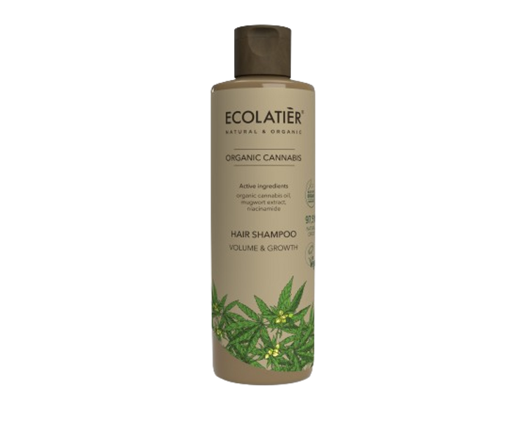 Ecolatier Šampūns matiem Volume & Growth Organic Cannabis, 250 ml