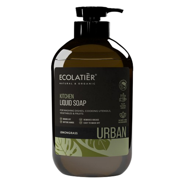 Ecolatier Urban Kitchen Liquid Soap Lemongrass, 600 ml