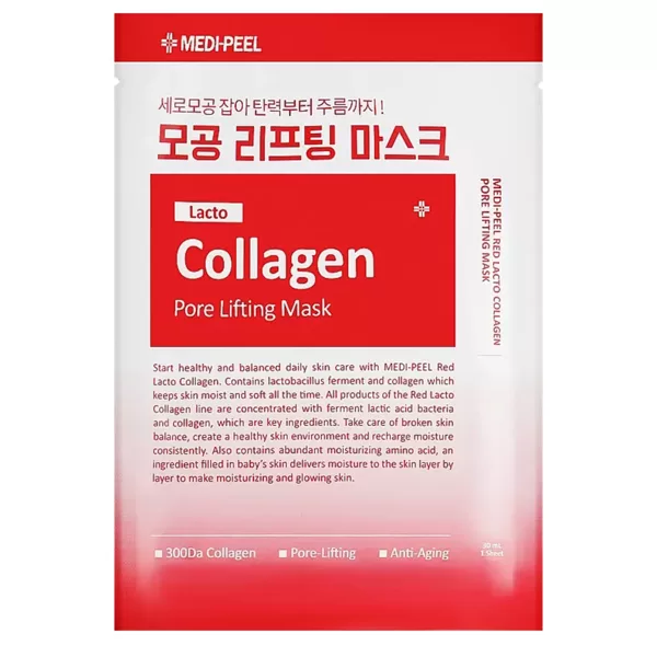 MEDI-PEEL Red Lacto Collagen Pore Lifting Mask, 30ml (1 gab)