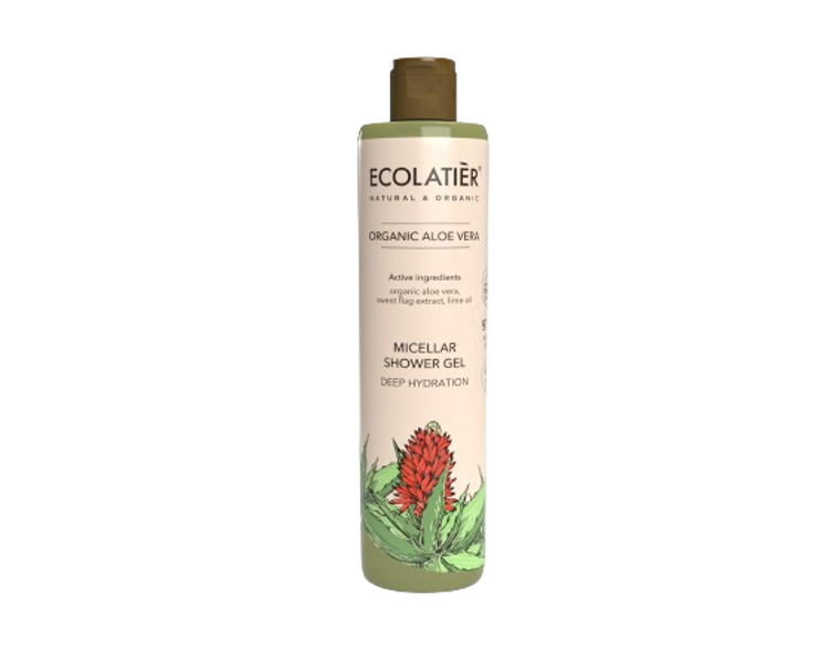 Ecolatier Micellar Shower Gel Deep Hydration Organic Aloe Vera, 350 ml