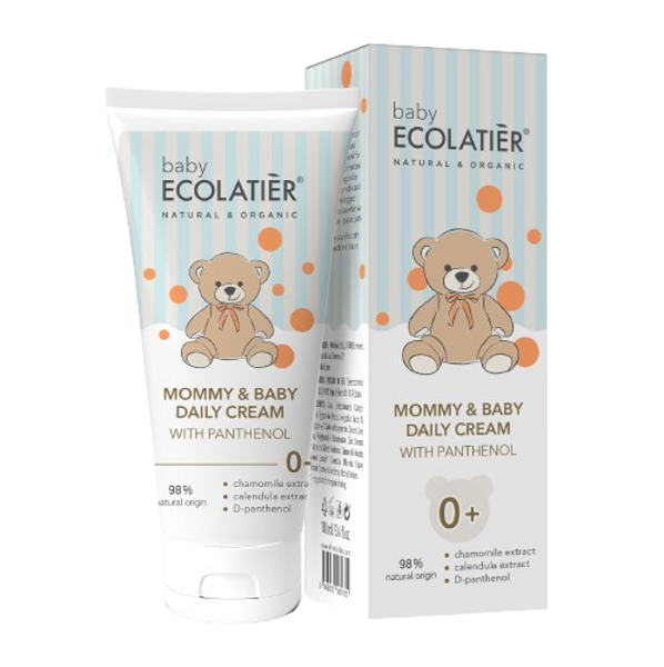 Ecolatier Baby Mommy & Baby Daily Cream with Panthenol, 100 ml