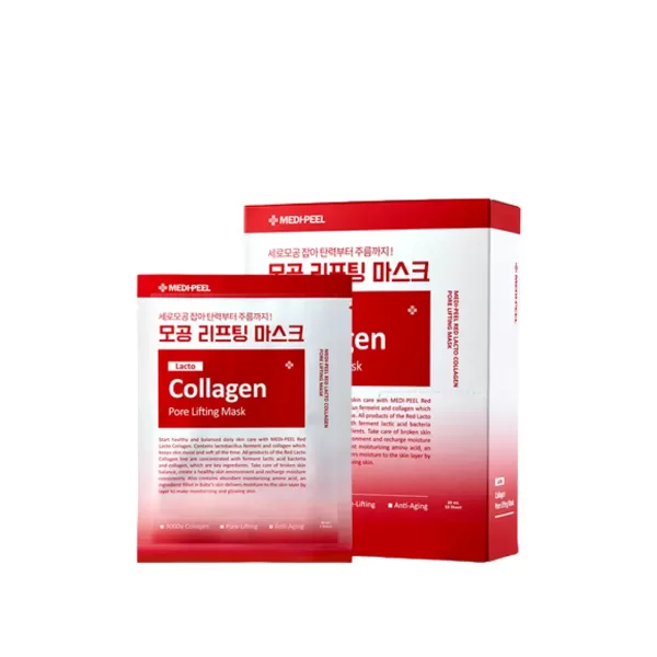 MEDI-PEEL Red Lacto Collagen Pore Lifting Mask, 30ml (10 шт).