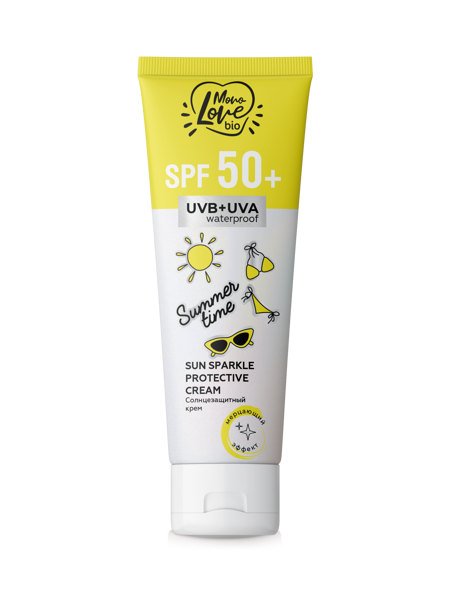 Sauļošanās krēms SPF 50+ ar mirdzuma efektu, 100ml