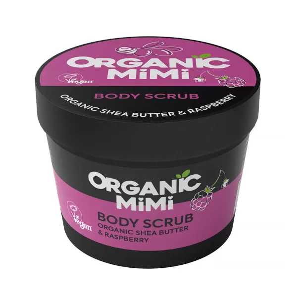 Organic Mimi Скраб для тела Shea & Raspberry, 120 г