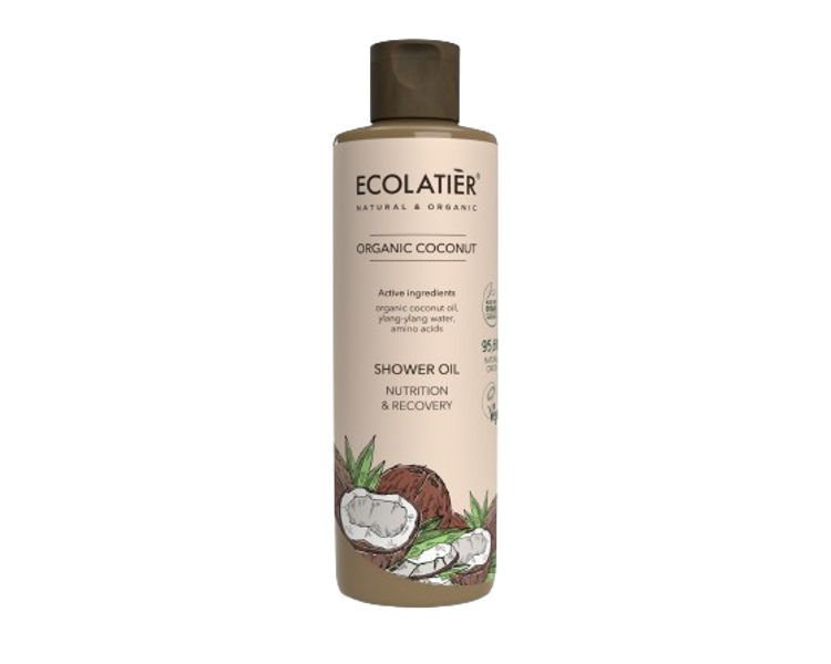 Ecolatier Dušas eļļa Nutrition & Recovery Organic Coconut, 250 ml