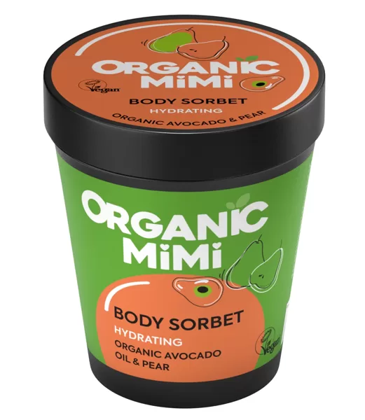 Organic Mimi Ķermeņa sorbets Hydrating Avocado & Pear, 200 ml