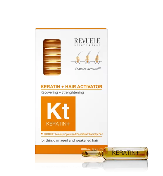 REVUELE Ampoules Keratin+ Hair  restoration activator, 8x5ml