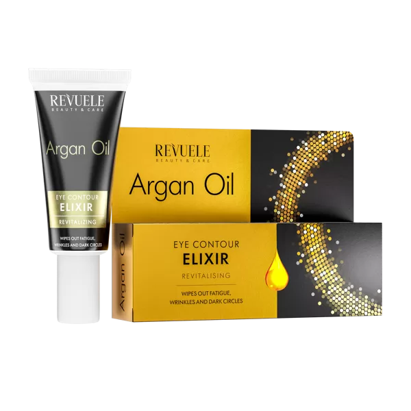 REVUELE ARGAN OIL Eye Contour Elixir Revitalizing Wipes out fatigue, wrinkles & dark circles, 25ml